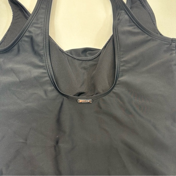 DKNY Women’s One Piece Bathing Suit Size 10 Tummy Control Black - Picture 5 of 7